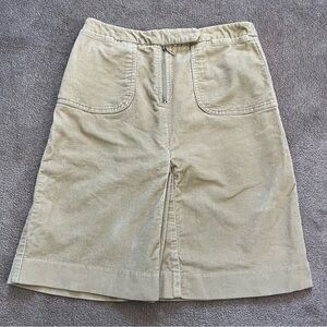 Vintage Mossimo Stretch Corduroy Kick Pleat Skirt